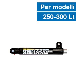 Cilindro idraulico per sistema di sicurezza secure system per contenitore ribaltabile benna Butti Pensato per durare 777P0300