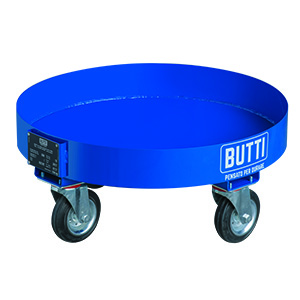 Watertight round base for drums handling Butti
