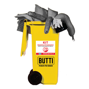 Kit first reaction absorbant for highly corrosive chemical products