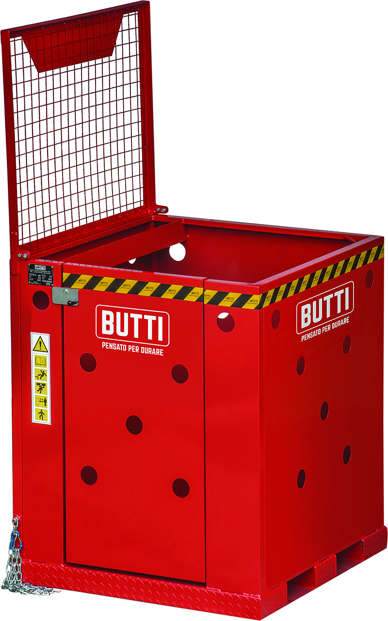 Luchtonderhoudscontainer Roll-on-mand Lift-basket Safety Industry Butti