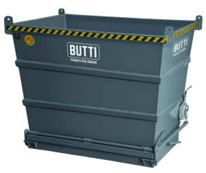 Container with openable bottom Compact waste scrap metal volume 4000 Butti