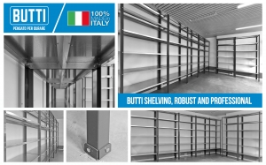 BUTTI SHELVING, ROBUST AND PROFESSIONAL