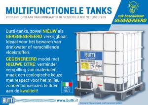 Multifunctionele tanks Butti