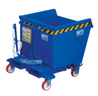 Tipping containers pertutto specific for transpallet electric lifter steered 280 litri 748RS Butti