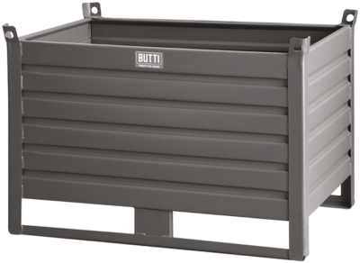 Heavy metal container with reinforced bottom and lower edge Capacity 1500 kg - 628I15XP Butti