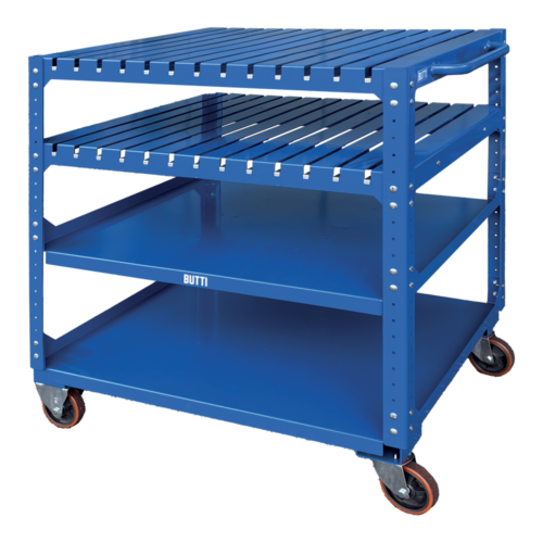 Carrello porta punzoni e porta matrici per piegatrici